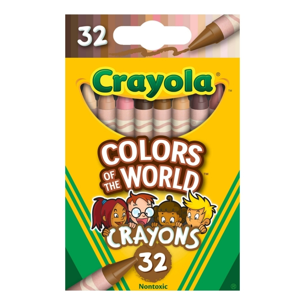 🌭10 For $25🌭♡Colors of the World Skin Tone Crayons, 32 Count